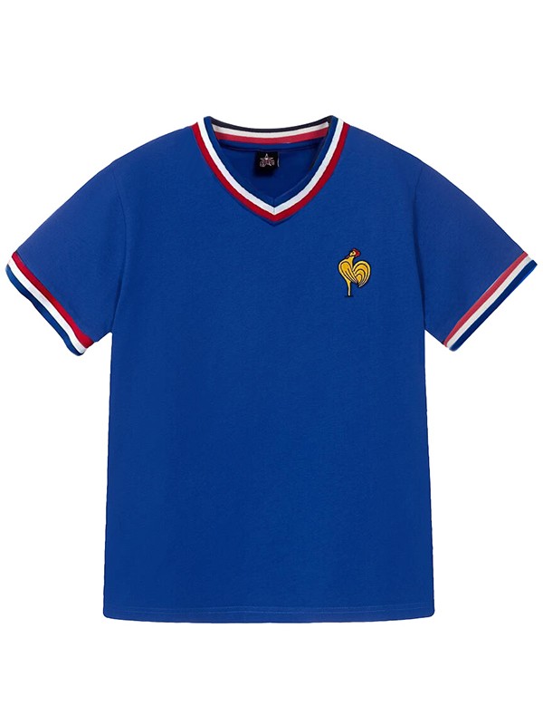 France vintage domicile maillot de football vêtements hommes première tenue de sport maillot de football 1971 